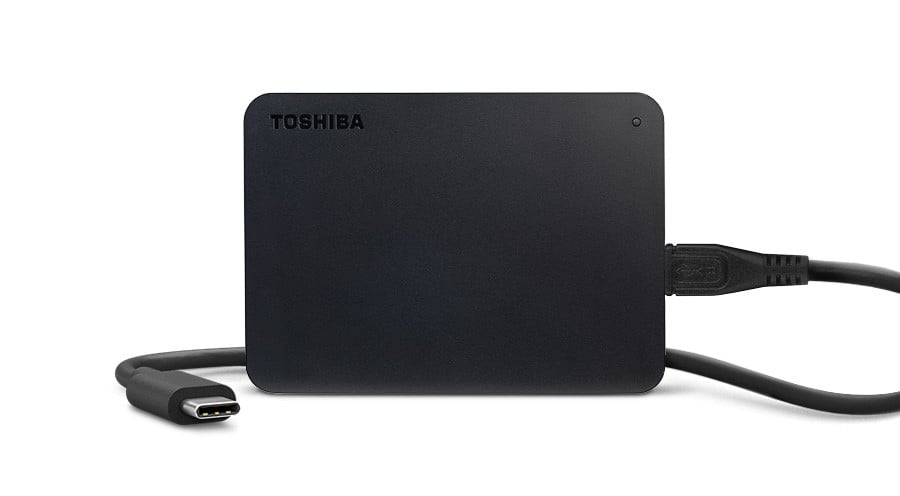 Toshiba Canvio Basic 2TB 2.5'' External Hard Drive + Protective Case