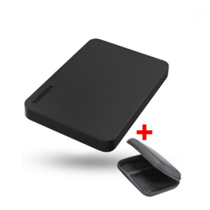 Toshiba Canvio Basic 2TB 2.5'' External Hard Drive + Protective Case